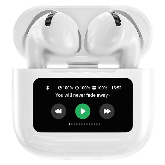 Audifonos tipo Airpods con pantalla