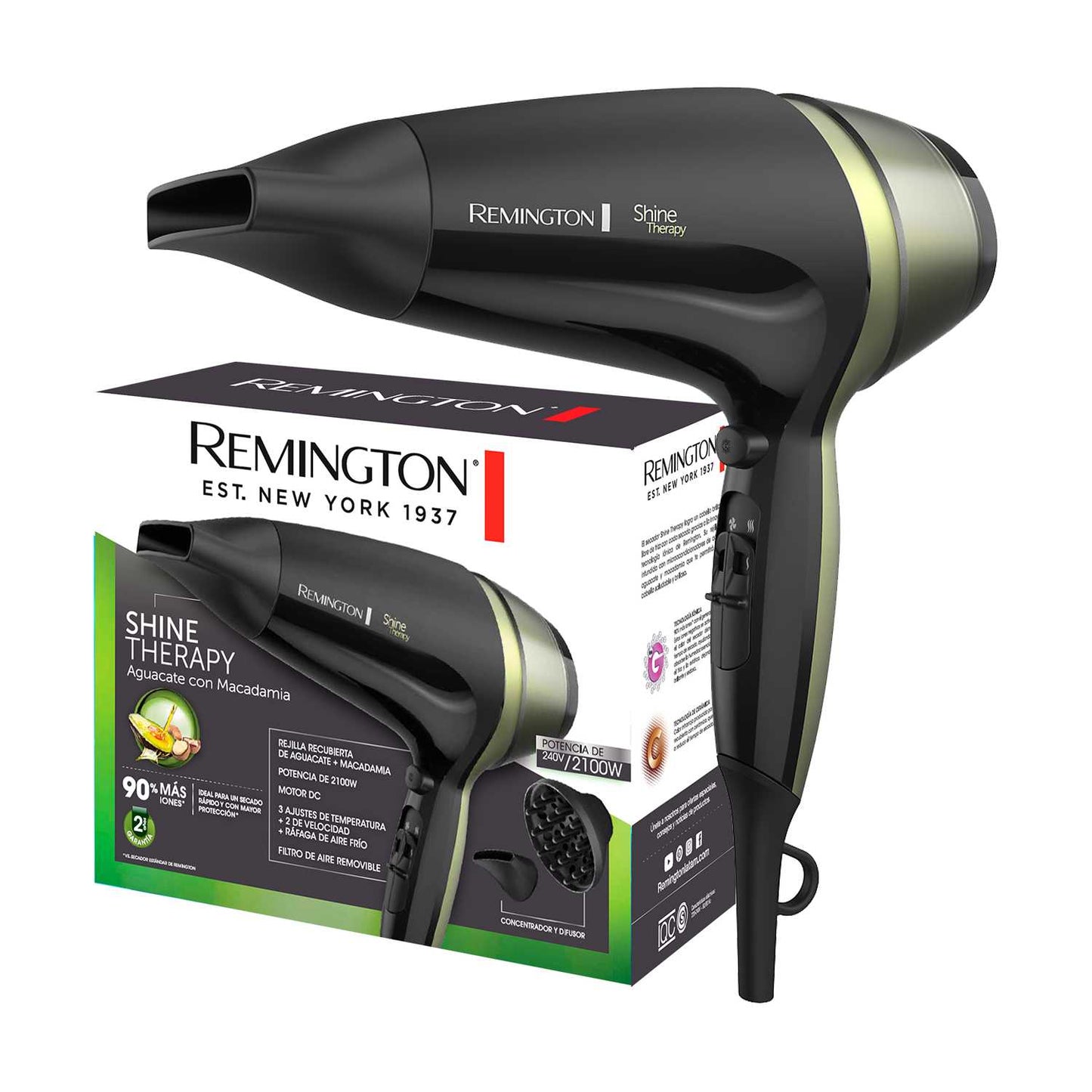 Secador Remington Original Shine Therapy
